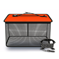 Panier de pêche en filet pliable et portable pour poissons vivants et appâts, 320g 500g, vente en gros