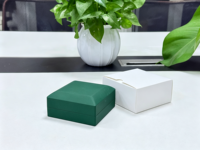 Boîte à bijoux LED vert foncé en gros, boîte à bracelet LED vert foncé, logo personnalisable