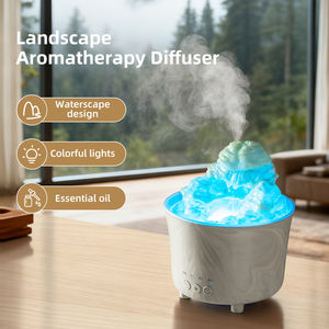Waterscape Humidifier Aromatherapy <b>Diffuser</b> 200ml Colorful Light Timing Function Essential <b>Oil</b> Aromatherapy <b>Diffuser</b> - Product Image 1