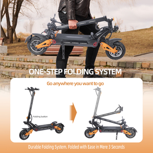 Scooters en Oferta, Disponibles en Almacenes de EE. UU., Venta al por Mayor Patinete Eléctrico Plegable H9 con Doble Motor, Gran Potencia y Batería de Larga Duración (90 km) - Product Image 3
