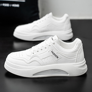 Chaussures pour hommes en cuir imperméables, chaussures de skate antidérapantes, baskets tendance et polyvalentes, chaussures de sport décontractées pour hommes - Product Image 2