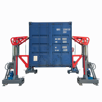 Crics de levage de conteneurs industriels 32T, système hydraulique synchrone sans fil 380V RC pour le chargement/déchargement lourd