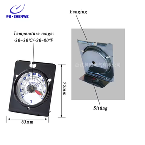 Nouveau thermomètre de réfrigérateur SW en acier inoxydable, thermomètre de table pour appareils de stockage à <span class=keywords><strong>basse</strong></span> température en cuisine, garde les aliments frais - Product Image 4