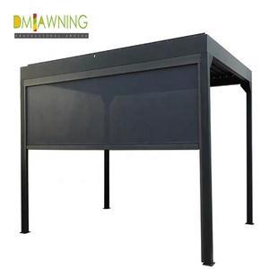 Sistema di Tende a Rullo Verticali Motorizzate in Alluminio Personalizzate, Antivento, con Zip Track per Patio, Giardino e Balcone, Protezione Solare - Product Image 1