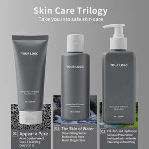 Set de Productos de Cuidado de la Piel <span class=keywords><strong>para</strong></span> Hombre OEM/ODM con <span class=keywords><strong>Limpiador</strong></span> <span class=keywords><strong>Facial</strong></span> y Tónico, Vegano, Orgánico, Reparador, Hidratante, Antiacné y Antienvejecimiento - Product Image 5