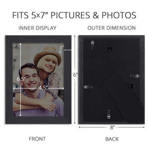 High Quality Customized <b>4X6</b> Black Photo <b>Frame</b> PS Material Wall Hanging Picture <b>Frame</b> Family Decor Home Decorations - Product Image 2
