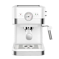 Vente en gros Machine à café expresso OEM Machine à café expresso 15 ou 20 bars avec compteur de température