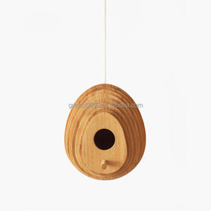 2026 Houten Boomring Vogelhuisje Buiten Hangend Decoratief Vogelhuis Natuurlijk Hout Dennenframe Vogelhuisje Voor Vinken Zangvogels - Product Image 2