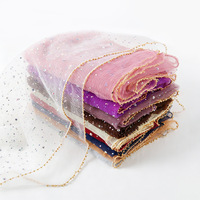 Voile en tulle à paillettes et strass, usine source OEM ODM, hijab en maille douce personnalisé pour les soirées, les événements et le quotidien des femmes musulmanes