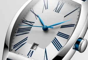 Tonneau Case Automatic Mechanical Watch with Roman Numerals and Leather Strap for Men Business Wear Longinesing - Product Image 3