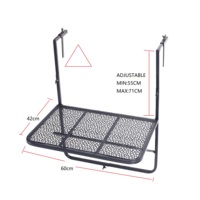 Tables d'appoint d'extérieur Tables d'appoint d'extérieur, table de garde-corps pliante suspendue pour balcon, table de jardin réglable pour terrasse