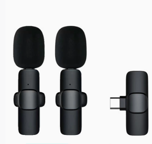 Microphone de Lavalier sans fil pour diffusion en direct/YouTube/TikTok/<span class=keywords><strong>Facebook</strong></span> Microphone de réduction de bruit en direct pour IPhone/Android - Product Image 2