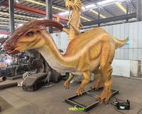 Dinosaures animatroniques Parasaurolophus grandeur nature de 6 m, modèle de dinosaure électrique en caoutchouc fait main à vendre