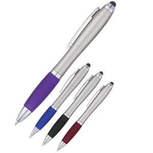 Bolígrafo 2 en 1 con Punta Táctil Retráctil y Bolígrafo de Plástico con Logotipo Personalizado - Product Image 1