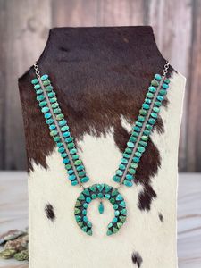 Collier en argent sterling fait main avec pendentif en turquoise de la vallée de l'émeraude, collier avec breloque pour femmes et filles - Product Image 4