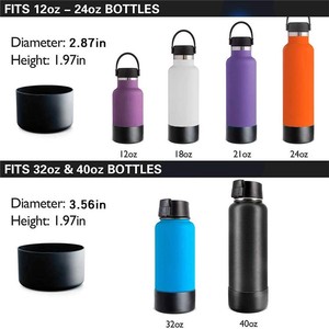Housse de protection en silicone isolante thermiquement pour le fond des tasses, anti-usure et anti-chute, pour tasses à eau et tasses pour animaux de compagnie - Product Image 4