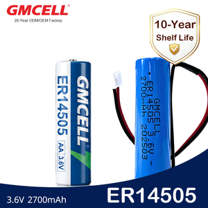 แบตเตอรี่ ER14505 แบบกำหนดเองสำหรับมิเตอร์น้ำอัลตราโซนิกอัจฉริยะ 3.6V ความจุสูง ใช้งานได้ยาวนาน แบตเตอรี่ LiSOCl2 - Product Image 1