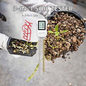 Nouveau testeur de sol numérique 3-en-1 pour jardin, ferme et serre, mesure la température, l'humidité et le pH avec batterie alcaline - Product Image 3