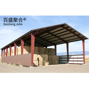 Fast Build Galvanized <strong>Prefabricated</strong> Cows Shed Cows Farm Steel Building - Product Image 4