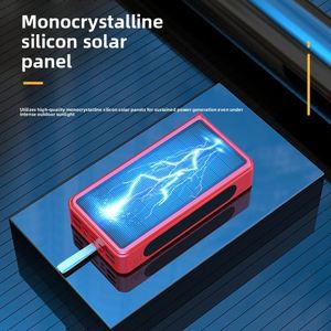 Batterie Externe Solaire PD18W avec Câble, Grande Capacité 30000mAh, 4 Ports de Charge Rapide, Boîtier en Plastique - Product Image 3