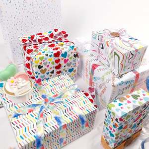 กระดาษทิชชู่ศิลปะเรืองแสงสำหรับงานวันเกิดขนาด43*300ซม. กระดาษม้วนบรรจุภัณฑ์แบบกำหนดเองของขวัญสุดหรูเคลือบแบบใช้แล้วทิ้ง80กรัม - Product Image 2