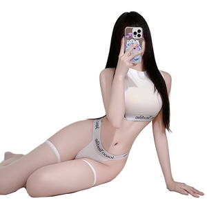 Laag uitgesneden kant waterijszijde junior schoolmeisje sportoutfit erotische lingerie sexy badpak schooluniform - Product Image 1