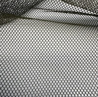 Tissu en maille de nylon 100% respirant et léger de 35 g/m² noir pour robes de soirée et robes à paillettes, tissu en dentelle