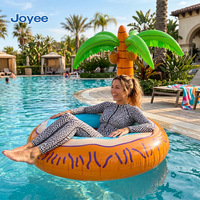 Joyee Chaise Flottante Gonflable Personnalisée en Forme de Palmier, Design Île Tropicale, pour Adultes, Idéale pour l'Été