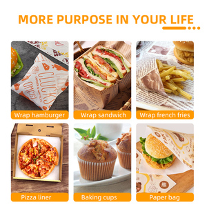 Carta <span class=keywords><strong>Kraft</strong></span> <span class=keywords><strong>A4</strong></span> Personalizzata per Imballaggio, Carta Cerata per Alimenti Shawarma - Product Image 2