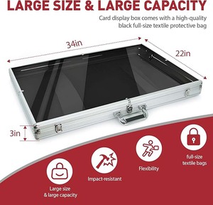 Support de Présentation de Luxe en Acrylique Transparent pour Cartes Gradées – Présentoir de Bureau pour Cartes à Collectionner, Étagère de Rangement, Cadeau pour Collectionneur - Product Image 2