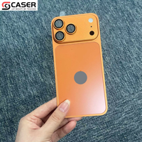 Étui de téléphone élégant en alliage d'aluminium électroplaqué givré, antidérapant, dissipateur de chaleur pour iPhone 16/15/14 Pro/ProMax