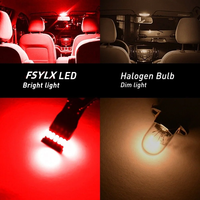 CAR-REFINE T10 194 W5W 19SMD 3014 Canbus LED Ampoules Auto Intérieur Blanc Lumière T15 Voiture LED Lumières Lampe Rouge Jaune Bleu T10 W5W LED