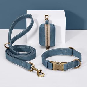 Kalung Anjing Kulit PU Kalung Anjing Mewah Tali Anjing Kalung Kulit Kalung Anjing Taktis Kalung Anjing Gesper Logam - Product Image 5