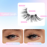 OEM 10 paires/plateau de faux cils volume - Denses, à fort recourbement, réutilisables, pour yeux profonds - Mélange personnalisé