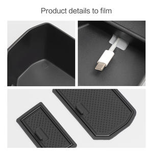 Pour <span class=keywords><strong>Dacia</strong></span> <span class=keywords><strong>Sandero</strong></span> 2020-2024 Boîte de rangement d'accoudoir Insert de plateau Console centrale Organisateur Accessoires intérieurs ABS - Product Image 3