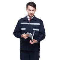 Rayures réfléchissantes mineurs combinaison de travail Cargo uniforme de travail du chantier Polyester coton adultes vêtements de travail S-XXXXL