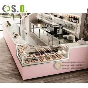 Custom Wooden and Steel Convenience Store Small Checkout Counter