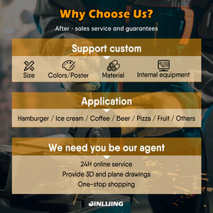 JINLIJING Remorque à Glaces Personnalisée pour Extérieur et Plage, Camion de Nourriture Mobile Électrique à 3 Roues, Tricycle de Restauration Rapide Ambulant - Product Image 6