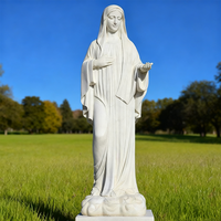 Statue religieuse catholique en marbre sculptée à la main grandeur nature, Marie, couleur personnalisable, durable, design européen, marque Xinyesheng