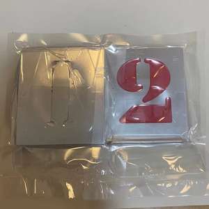 Nomor huruf Alphbet 1 "2" 3 "4" stensil 152025304050607080mm template stensil untuk kain lukisan gambar stensil logam - Product Image 3