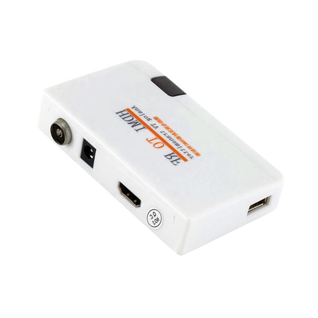 Hot Seller HDM1 to RF Modulator with Remote Control & Zoom, Supports Analog Signal for Long-Distance Transmission