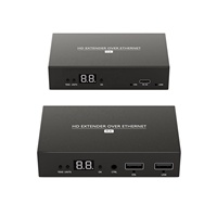 Transmisor HDMI de 120M para KVM, 1080P 60Hz, IR y Multito-Multito, Compatible con PoE
