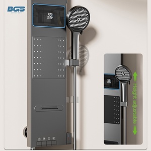 Juego de <span class=keywords><strong>Baño</strong></span> <span class=keywords><strong>Completo</strong></span> de Aluminio de Cuatro Velocidades con Rociador de Lluvia Suave, Accesorios de <span class=keywords><strong>Baño</strong></span>, Cabezal de Ducha Estilo Piano - Product Image 4