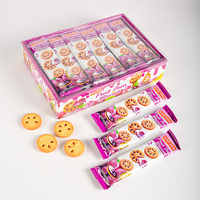 Logo personnalisé Racine de Lotus Forme Sandwich Biscuit Saveurs Assorties Rempli de Biscuits Sucrés Emballage en vrac Cracker Snack Fournisseur
