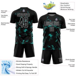 ชุดฟุตบอลดีไซน์ใหม่ทันสมัยสำหรับผู้ชาย เสื้อฟุตบอลสั่งทำพิเศษ ระบายอากาศได้ดี เหมาะสำหรับการฝึกซ้อมฟุตบอล - Product Image 2