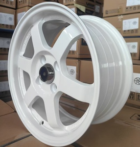 ล้อแม็กซ์สีขาวทรง TE37 ขนาด 15 16 17 18 19 นิ้ว สำหรับรถยนต์ 4 รู 100  5 รู 114.3 5 รู 112 5 รู 120 สำหรับ Honda Civic BENZ BMW  วัสดุอลูมิเนียมอัลลอย - Product Image 4