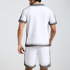 Wholesale Cheap Price Men Summer <b>Twin</b> <b>Sets</b> Two-Piece Men's Street Wear Short <b>Sets</b> Full Regular Fit Contrast Color <b>Twin</b> <b>Sets</b> - Product Image 4