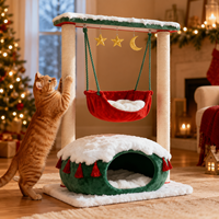 Arbre à chat multi-niveaux personnalisable avec poteau en sisal, lit suspendu, grotte et cachette – Logo OEM/ODM disponible
