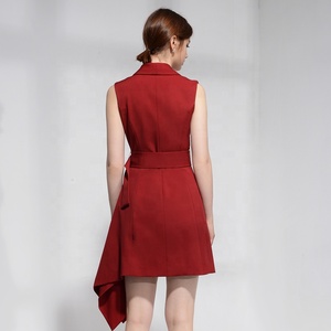 2019 <span class=keywords><strong>de</strong></span> alta-mujeres ropa vestidos <span class=keywords><strong>de</strong></span> fiesta Sexy vestido <span class=keywords><strong>sin</strong></span> mangas <span class=keywords><strong>de</strong></span> oficina para <span class=keywords><strong>damas</strong></span> con cinturón - Product Image 5