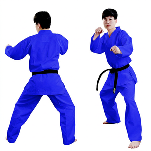ราคาขายส่ง คุณภาพสูง ชุดยูนิฟอร์มเทควันโด ITF Samurai Dobok สำหรับการแข่งขันระดับมืออาชีพ ผลิตจากวัสดุ P/C แบบริบบ์ ทนทาน - Product Image 4